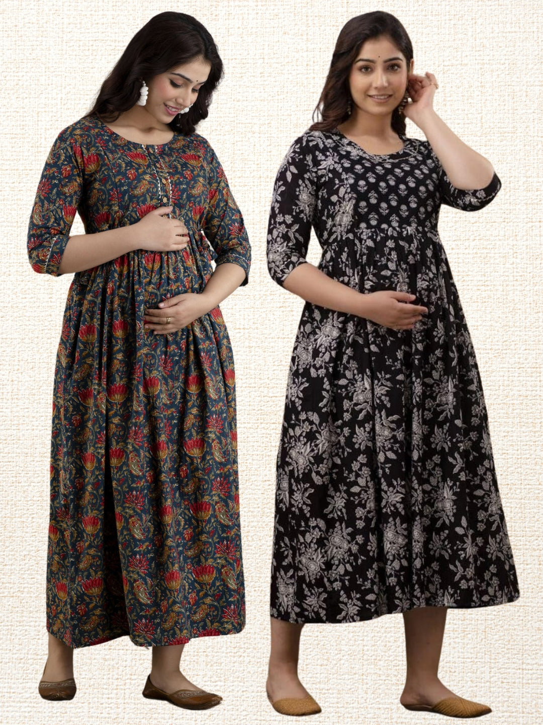 Stylish Maternity Wear Combo – 2 Kurtis