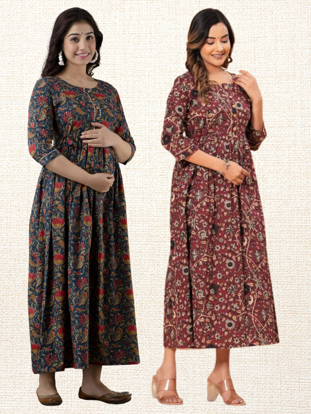 Zip Maternity Kurti Combo (2 pcs)