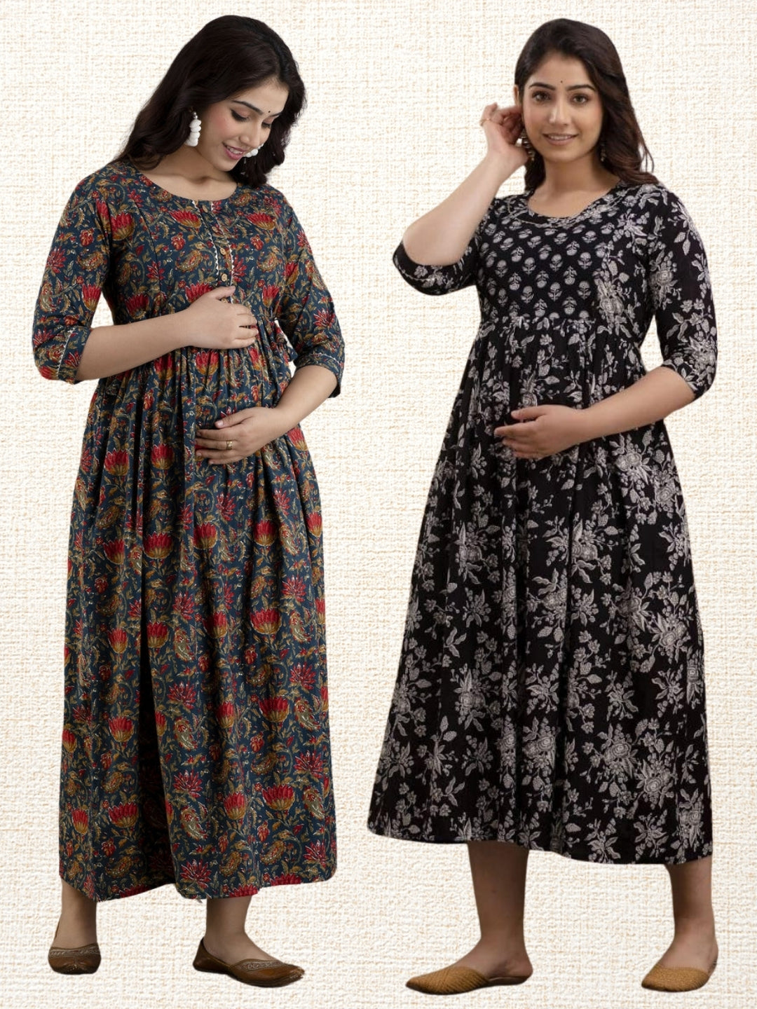 Stylish Maternity Wear Combo – 2 Kurtis