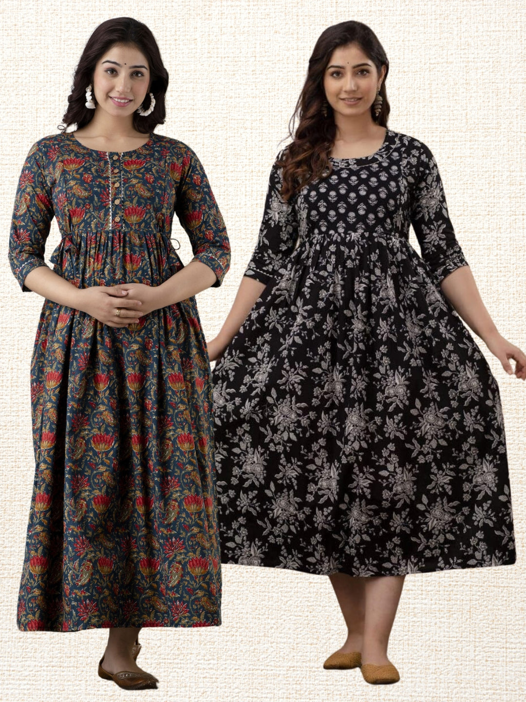 Stylish Maternity Wear Combo – 2 Kurtis