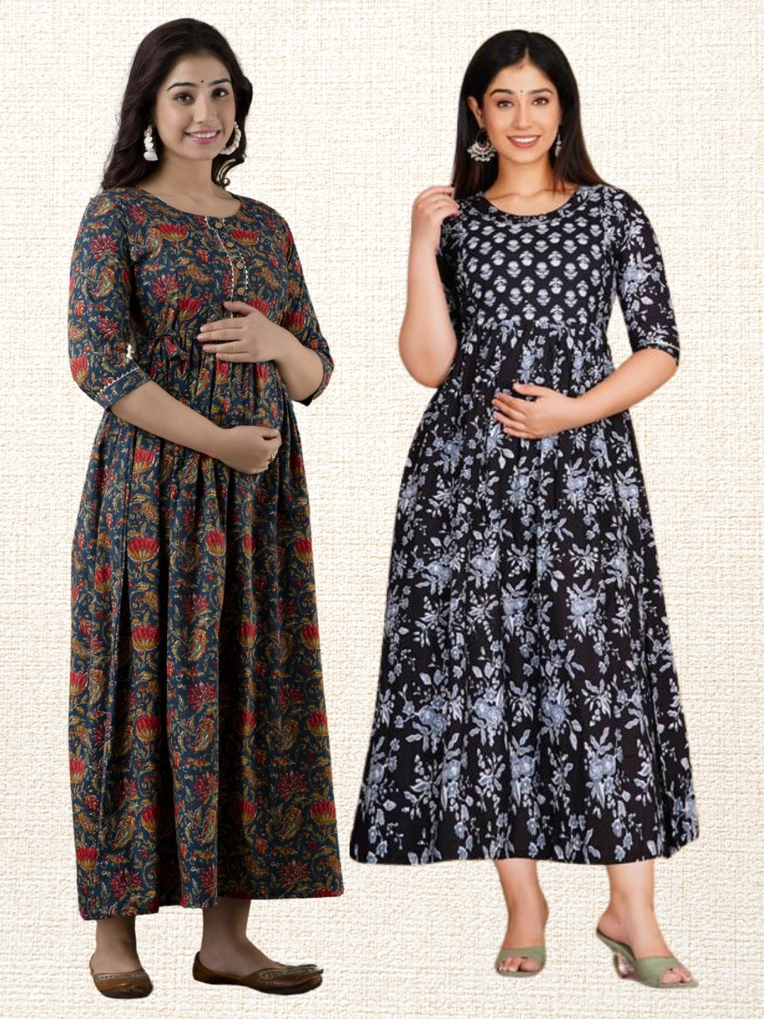 Stylish Maternity Wear Combo – 2 Kurtis