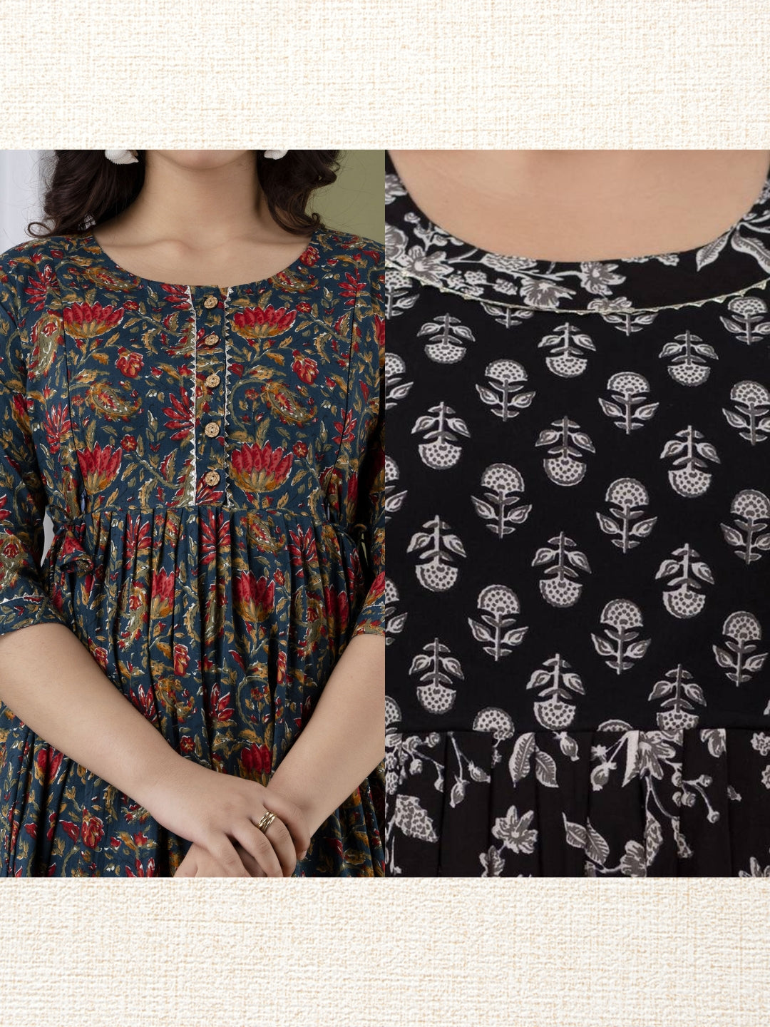 Stylish Maternity Wear Combo – 2 Kurtis
