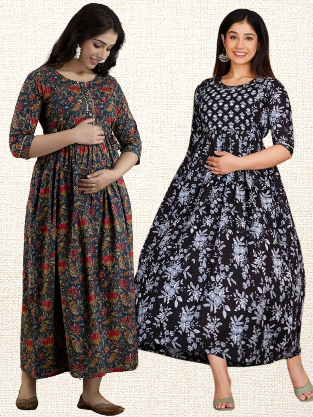 Stylish Maternity Wear Combo – 2 Kurtis