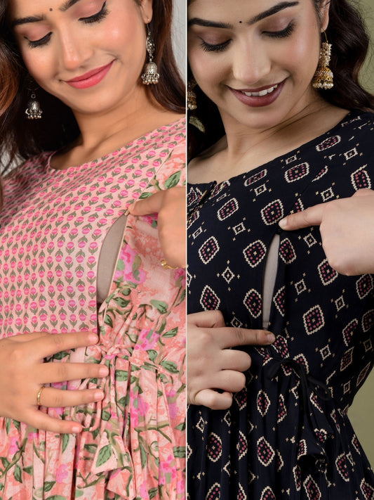 Casual & Chic Maternity Kurti Combo (2 pcs)