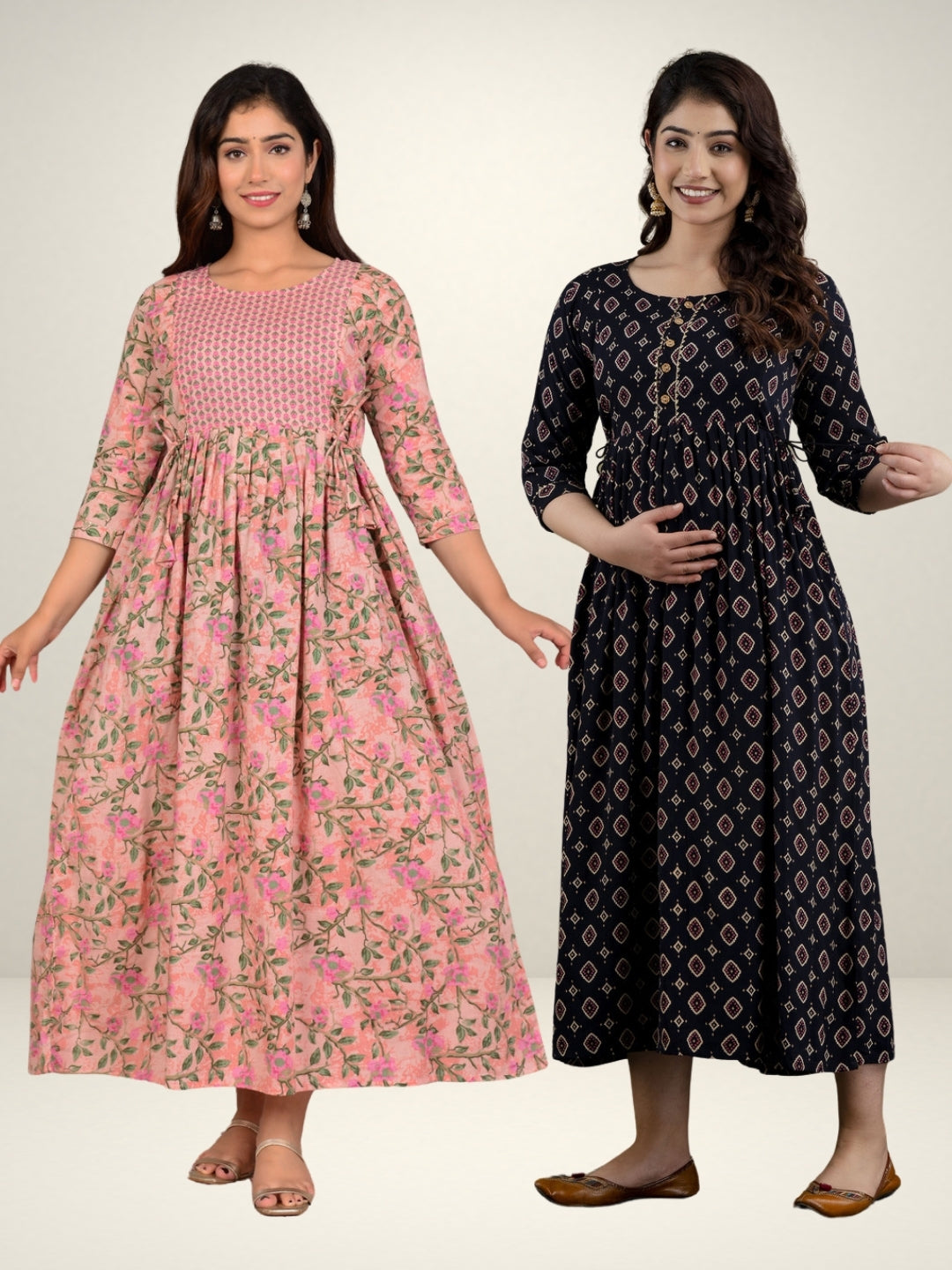 Casual & Chic Maternity Kurti Combo (2 pcs)