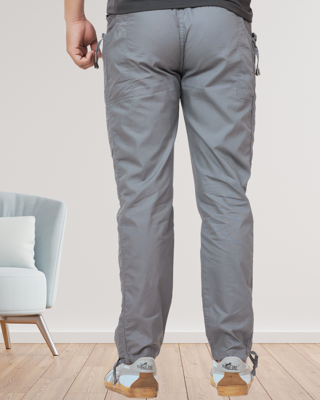 Men’s Steel Grey Cotton Pyjama