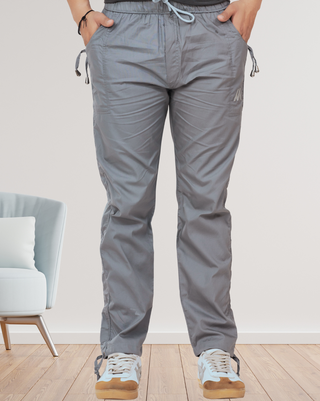 Men’s Steel Grey Cotton Pyjama