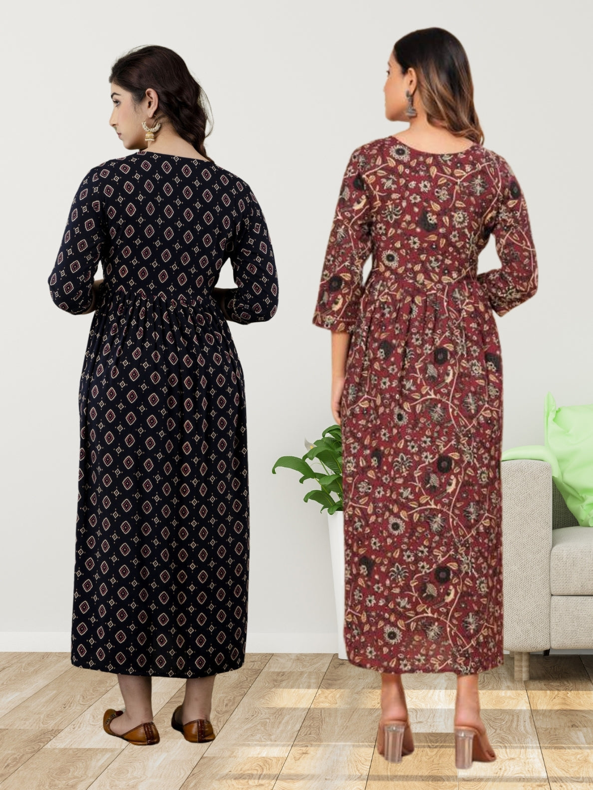 Maternity Feeding Kurti Combo – Stylish Set of 2