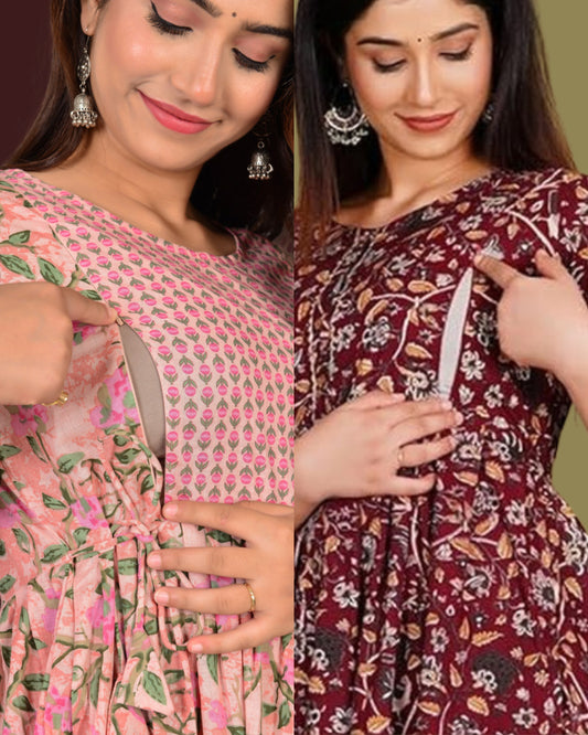 Feeding-Friendly Kurti – Set of 2