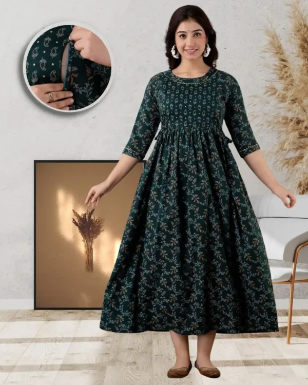 Feemel Designer Maternity Kurti – Perfect for Office & Daily Wear